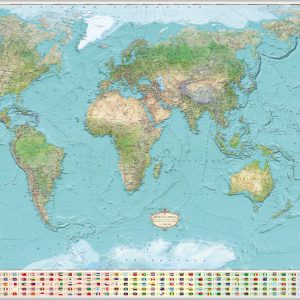 Новая карта Мира XXI века общегеографическая