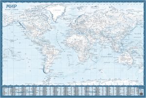 Контурная карта Мира