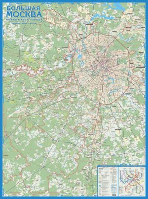 Карта Большая Москва