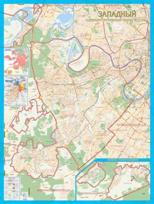 Карта Западного административного округа Москвы