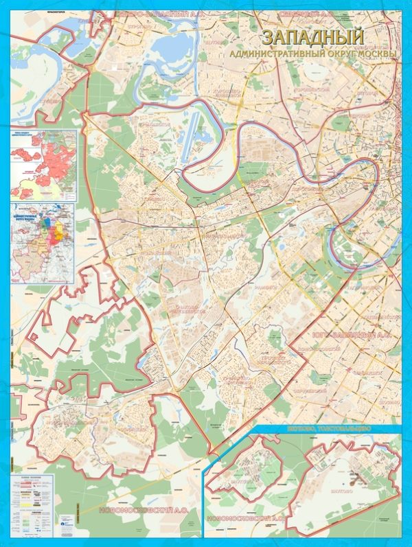 Карта Западного административного округа Москвы
