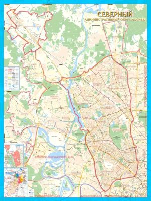 Карта Северного административного округа Москвы
