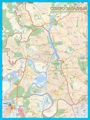 Карта Северо-Западного административного округа Москвы