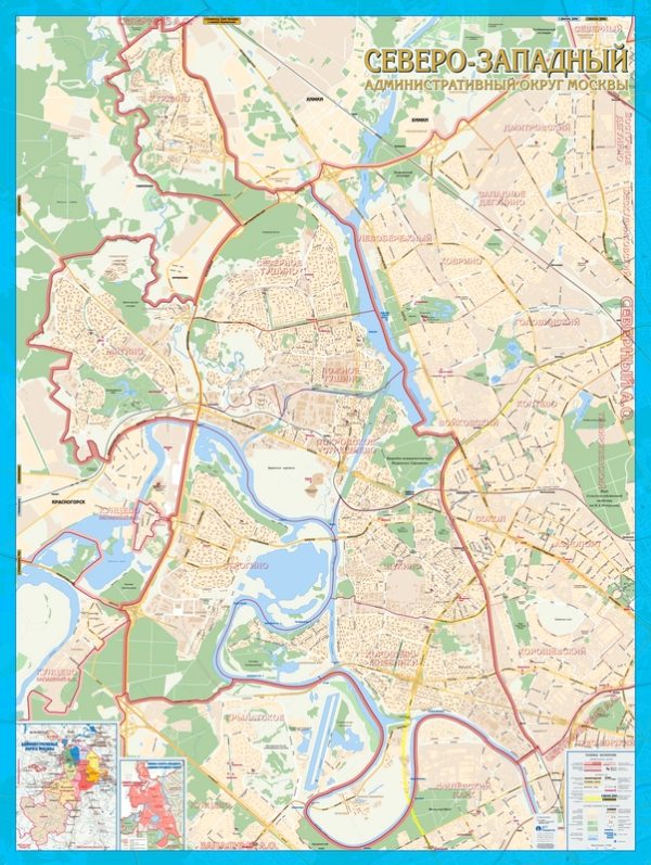 Карта Северо-Западного административного округа Москвы