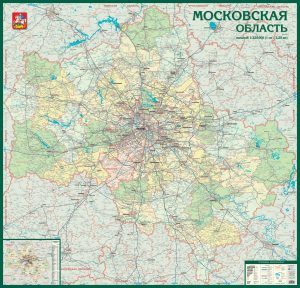 Карта Московской Области административная