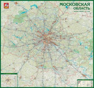 Автомобильная карта Московской Области