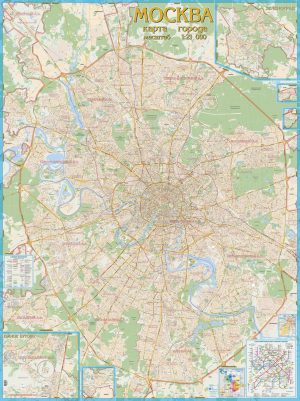 Карта Москвы с каждым домом. Год издания 2025