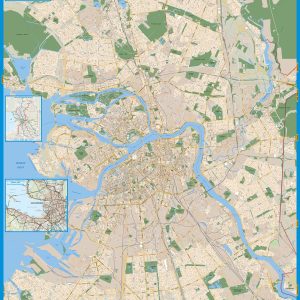 Карта Санкт-Петербурга на английском языке