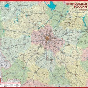 Карта центральных регионов России