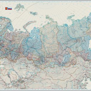 Россия и сопредельные государства (Россия с Крымом) административная