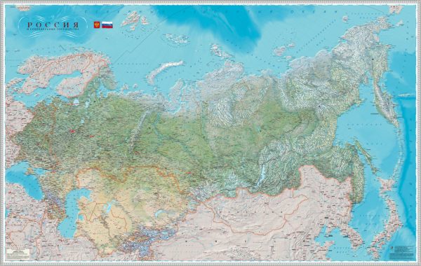 Россия и сопредельные государства Общегеографическая
