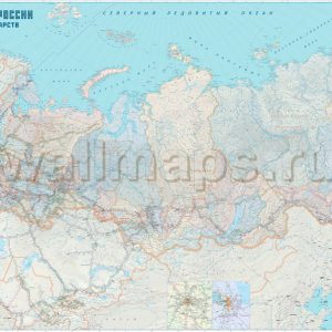 Огромная карта железных дорог России и сопредельных государств