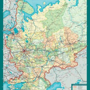 Карта Европейской части России