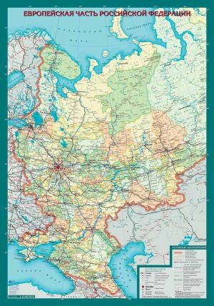 Карта Европейской части России