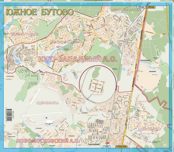 Карта Москвы с каждым домом. Год издания 2025