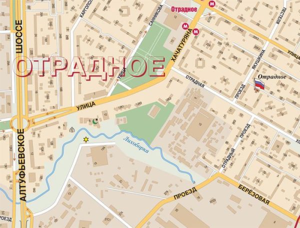 Карта Северо-Восточного административного округа Москвы
