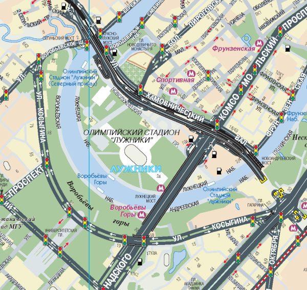 Автомобильная карта Москвы