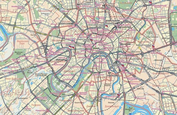 Карта Большая Москва