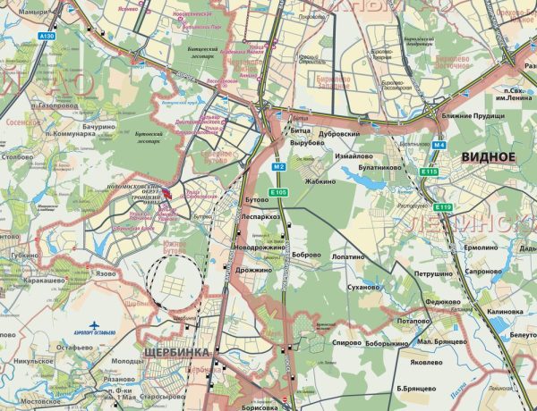 Карта Большая Москва