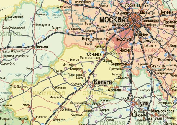 Политико-административная карта Российской Федерации