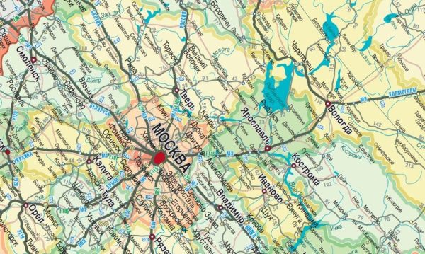 Политико-административная карта Российской Федерации