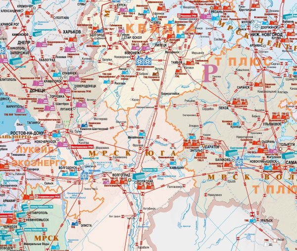 Карта электроэнергетики России и сопредельных государств — изображение 2