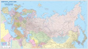 Карта Европы и России